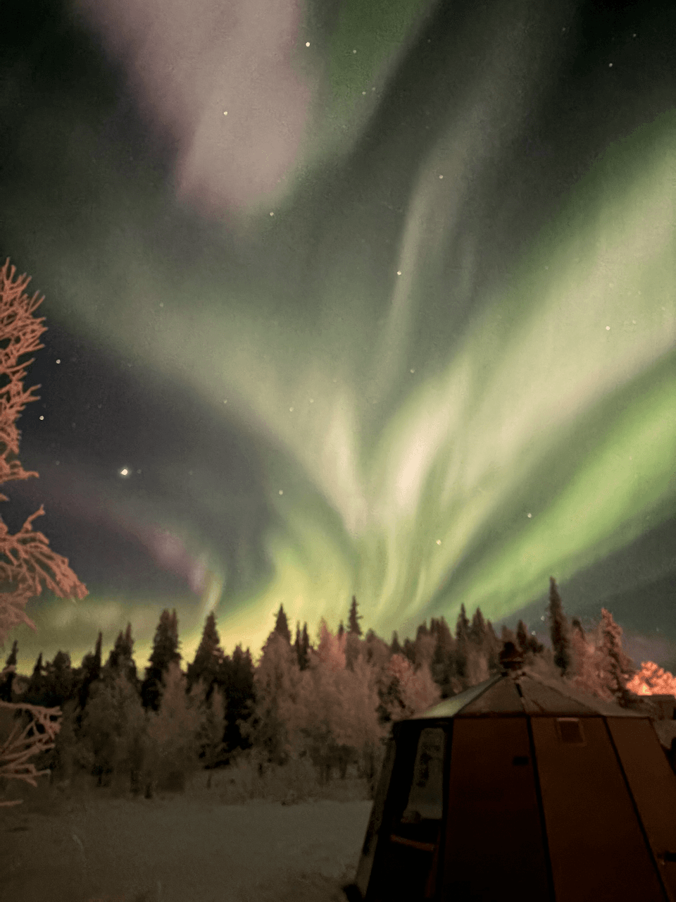 Northern Lights just outside Kiruna, Sweden